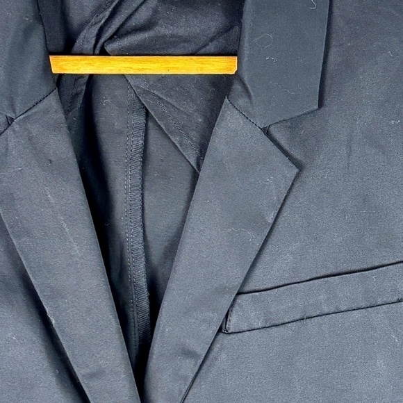 Norma Kamali Revolve Women Sz 16 2-Button Career Blazer Preppy Formal Funeral - Picture 4 of 10